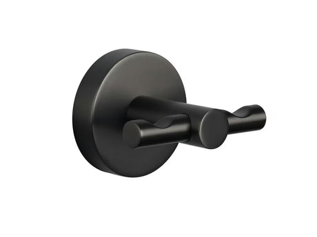 Metalni kukica za ogrtač Tesa u brušenoj izvedbi hard graphite s ljepljenjem bez bušenja