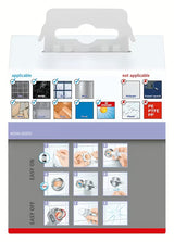 Metalni kukica za ogrtač Tesa u brušenoj izvedbi hard graphite s ljepljenjem bez bušenja