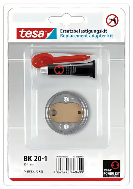 Tesa Hukk montažni set s adapterom BK20 i ljepilom tesa Power.Kit pro montaža bez bušenja