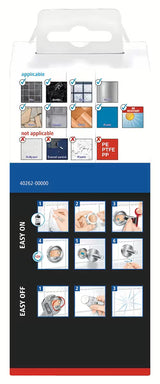 Samoljepljivi kukica Tesa Klaam u sjajnom kromu pro vješanje ručnika bez bušenja