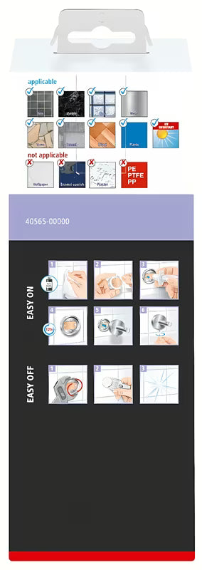 Tesa Moon Black dozator sapuna od satiniranog stakla s mat crnim držačem pro montaža bez bušenja