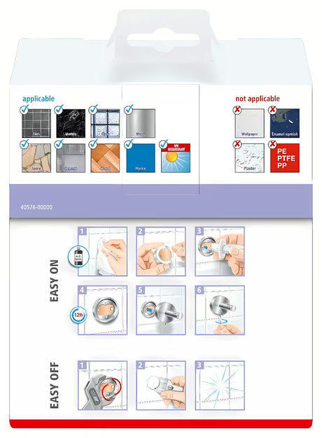 Tesa Moon Black držač čaše za četkice za zube u mat bijeloj boji sa satiniranim staklom