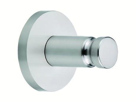 Zidni kukica Tesa Moon od brušenog čelika pro za ručnike i ogrtače, s montažom bez bušenja