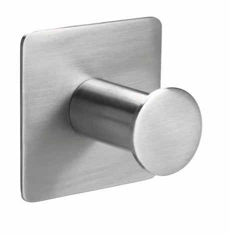 Kukica Tesa powerbutton Classic od brušenog nehrđajućeg čelika pro montaža bez bušenja.