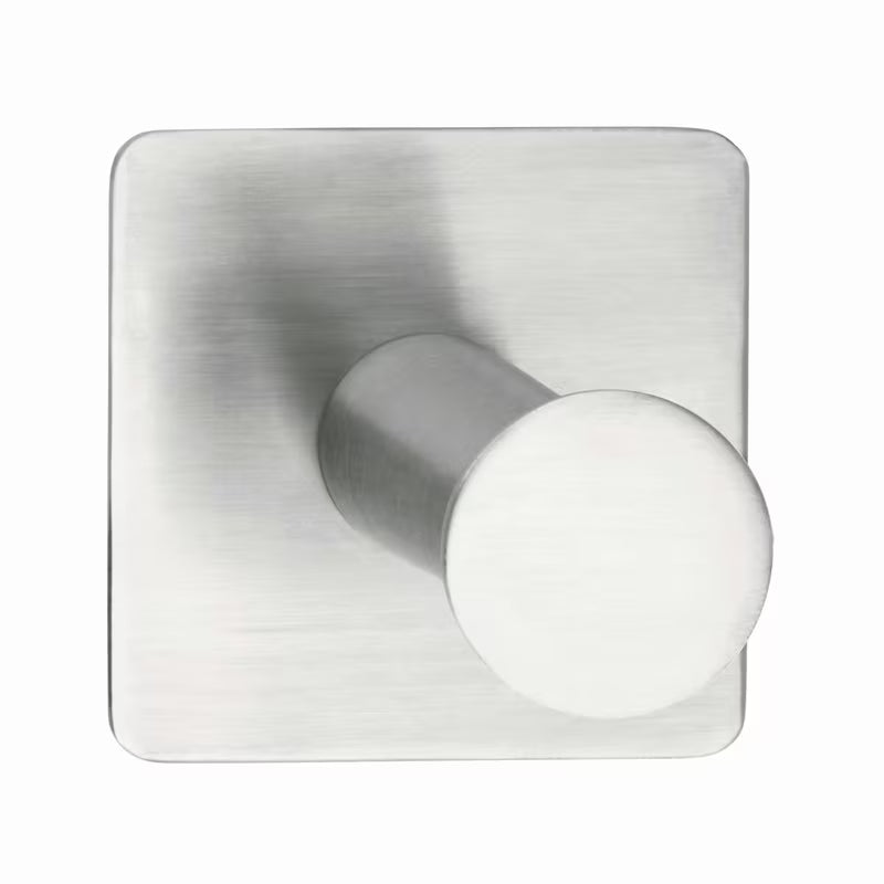 Kukica Tesa powerbutton Classic od brušenog nehrđajućeg čelika pro montaža bez bušenja.