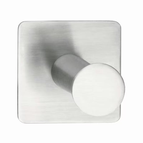 Kukica Tesa powerbutton Classic od brušenog nehrđajućeg čelika pro montaža bez bušenja.