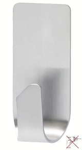 Vodootporni inox kukica Tesa Powerstrips pro za vješanje ručnika i dodataka bez bušenja.