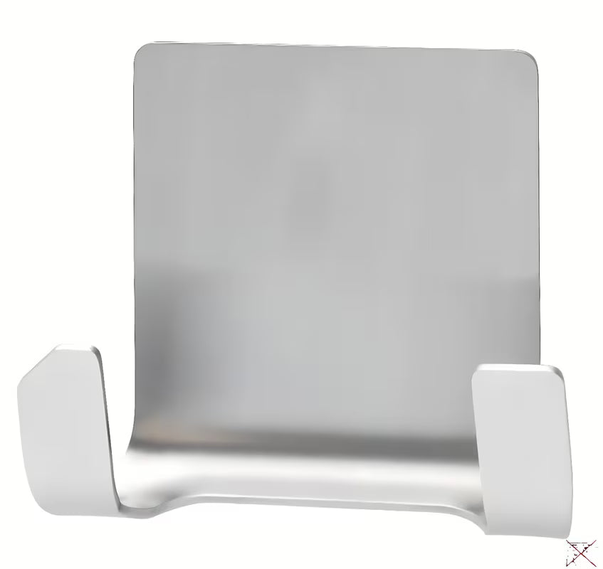 Vodootporni inox dvostruka kuka tesa Powerstrips Waterproof pro za vješanje dodataka u tušu