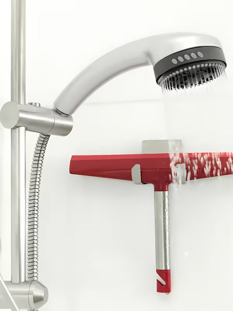 Vodootporni inox dvostruka kuka tesa Powerstrips Waterproof pro za vješanje dodataka u tušu