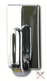 Kromirani kukica Tesa Powerstrips pro, pričvršćivanje bez bušenja na glatke čvrste površine.