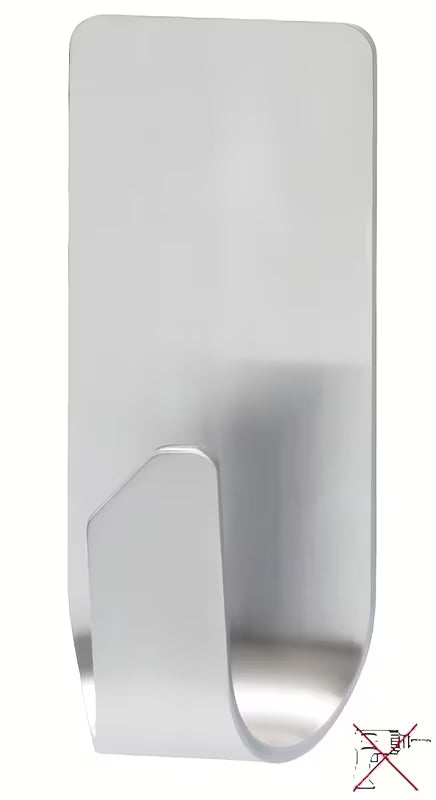 Vodootporni inox kukica Tesa Powerstrips pro za vješanje ručnika i dodataka bez bušenja.