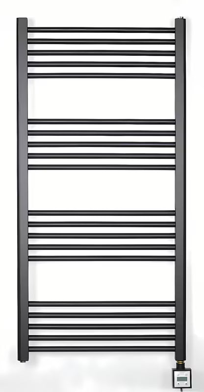 Električni radijator Thermal Trend KD Economy 120x60 cm u crnoj mat boji s termostatom KTX 3