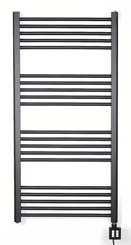 Električni radijator Thermal Trend KD Economy 60x120 cm u crnoj mat boji s grijaćim štapom KTX4