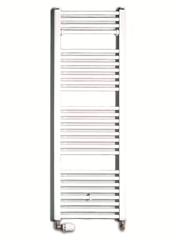 Bijeli kombinirani cijevni radijator Thermal Trend KD 132x45 cm, prikladan za kupaonicu