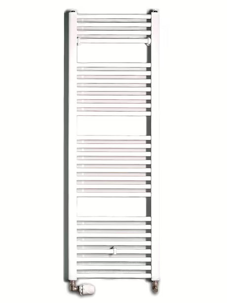 Bijeli kombinirani cijevni radijator Thermal Trend KD 132x45 cm, prikladan za kupaonicu