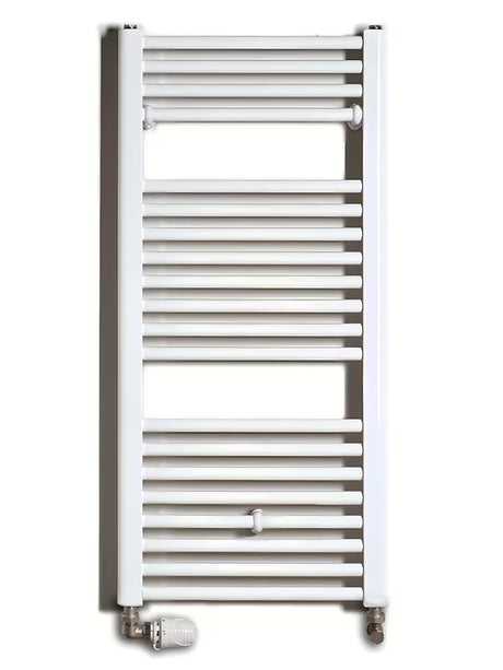 Bijeli kombinirani cijevni radijator Thermal Trend KD dimenzija 45x96 cm.