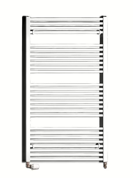 Bijeli kombinirani cijevni radijator Thermal Trend KD 132x75 cm prikladan za kupaonicu