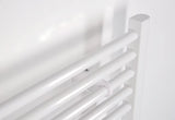 Bijeli kombinirani cijevni radijator Thermal Trend KD 75x185 cm za kupaonicu.