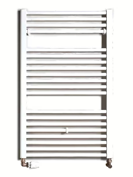 Bijeli kombinirani cijevni radijator Thermal Trend KD 96x60 cm, prikladan za kupaonicu