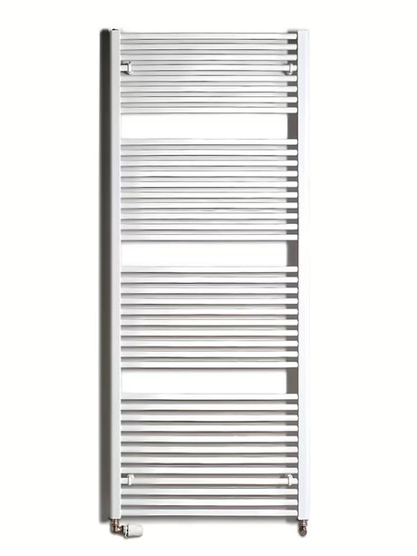 Bijeli kombinirani cijevni radijator Thermal Trend KD 75x185 cm za kupaonicu.