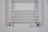Bijeli kombinirani cijevni radijator Thermal Trend KDO 45x168 cm prikladan za kupaonicu.