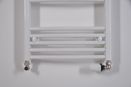 Bijeli kombinirani cijevni radijator Thermal Trend KDO 45x98 cm za kupaonicu.