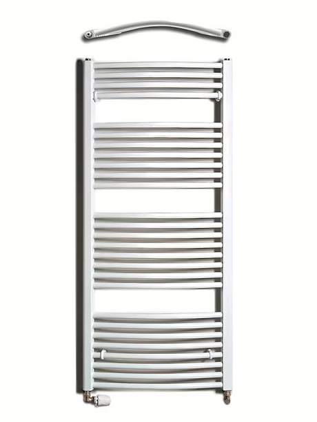Bijeli kombinirani cijevni radijator Thermal Trend Kdo 60x132 cm, prikladan za kupaonicu