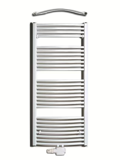 Thermal Trend Kdo kombinirani kupaonski radijator 132x60 cm u bijeloj boji sa središnjim priključkom
