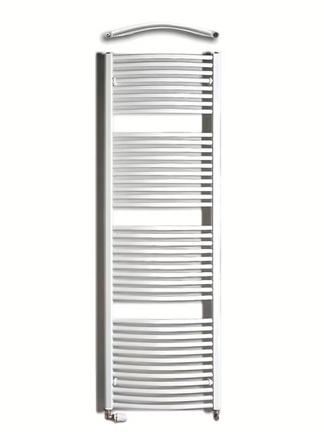 Bijeli kombinirani cijevni radijator Thermal Trend Kdo 60x185 cm za kupaonicu