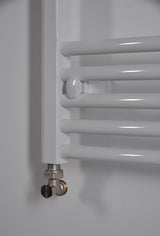 Bijeli kombinirani cijevni radijator Thermal Trend Kdo 75x168 cm za kupaonicu