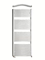 Bijeli kombinirani cijevni radijator Thermal Trend KDO dimenzija 75x185 cm, prikladan za kupaonicu.