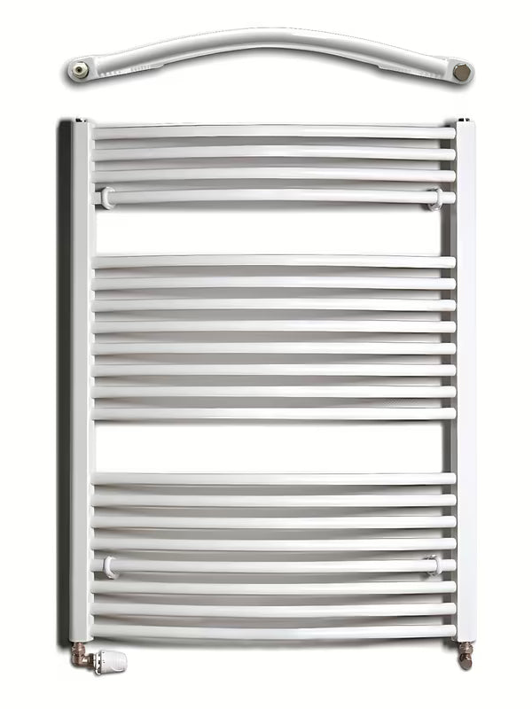 Bijeli kombinirani cijevni radijator Thermal Trend KDO 96 x 75 cm za kupaonicu