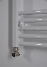 Bijeli kombinirani cijevni radijator Thermal Trend KDO 96 x 75 cm za kupaonicu
