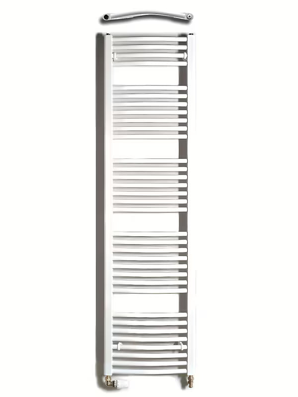 Bijeli kombinirani cijevni radijator Thermal Trend KDO 45x168 cm prikladan za kupaonicu.