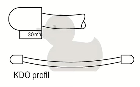 Bijeli kombinirani cijevni radijator Thermal Trend Kdo 60x132 cm, prikladan za kupaonicu