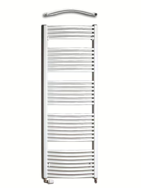 Bijeli kombinirani cijevni radijator Thermal Trend KDO 168x60 cm, prikladan za kupaonicu i hodnik.