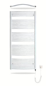 Bijeli električni cijevni radijator Thermal Trend KDOE 750x1680 mm s grijaćim štapom 700 W