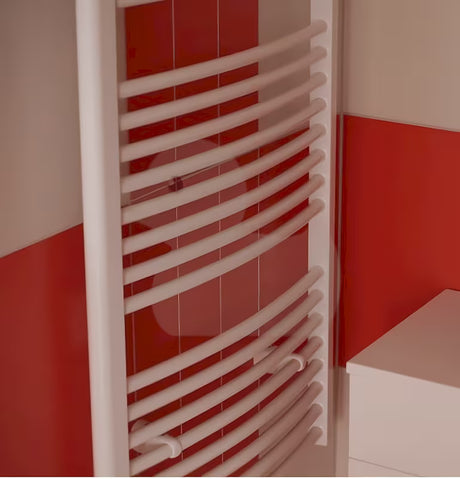 Bijeli električni cijevni radijator Thermal Trend KDOE 600x960 mm s grijaćim štapom