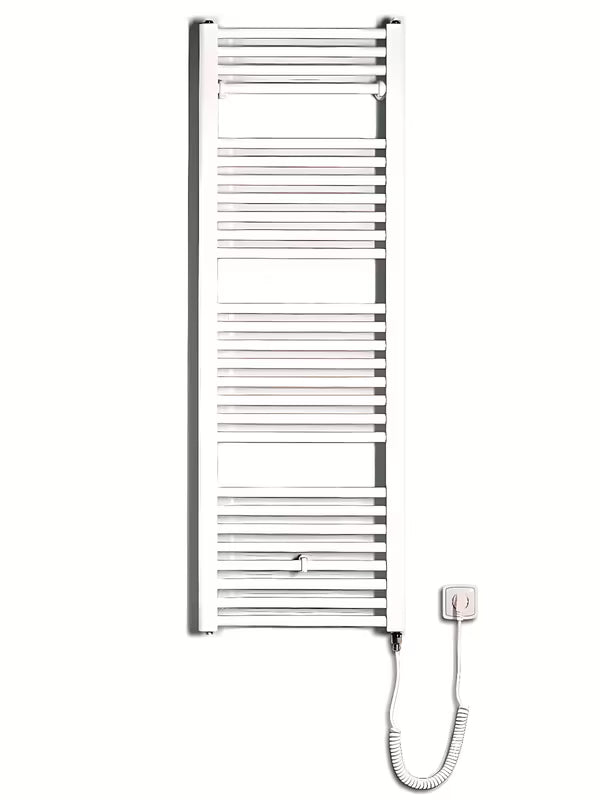 Bijeli ravni električni cijevni radijator Thermal Trend KE 450x1320 mm s grijačem 400 W