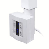 Bijeli električni radijator Thermal Trend KH Economy 60x150 cm s termostatom KTX i plavim LED zaslonom.
