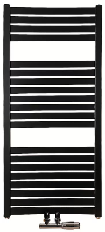 Kombinirani radijator Thermal Trend Kh 97x45 cm u crnoj mat izvedbi