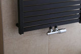 Kombinirani radijator Thermal Trend Kh 97x45 cm u crnoj mat izvedbi