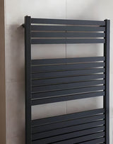 Kombinirani radijator Thermal Trend KH 45x97 cm u crnoj mat boji sa središnjim priključkom