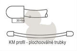 Bijeli kombinirani cijevni radijator Thermal Trend KM dimenzija 75x123,3 cm.