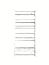 Bijeli kombinirani cijevni radijator Thermal Trend Km dimenzija 123,3x90 cm.