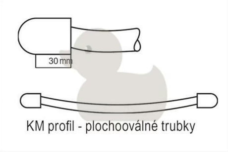 Bijeli kombinirani cijevni radijator Thermal Trend KM 181,5x60 cm, prikladan za kupaonicu.