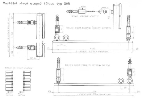 Kombinirani kupaonski radijator Thermal Trend Oliver 60x122 cm u antracit boji