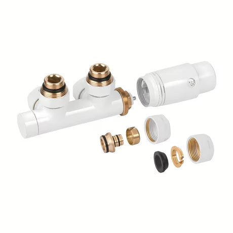 Bijeli termostatska set Thermal Trend pro za srednji priključak radijatora