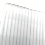 Bílé umyvadlo na desku Triomini Slim 40x40 cm z tenké keramiky s jemně zvlněnými okraji