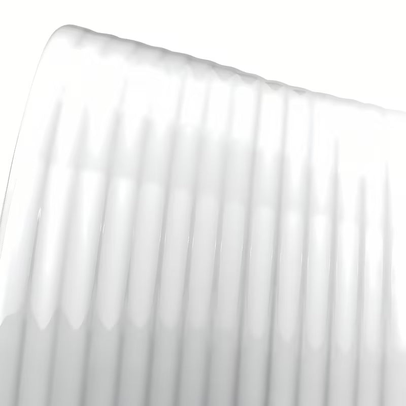 Bílé umyvadlo na desku Triomini Slim 40x40 cm z tenké keramiky s jemně zvlněnými okraji